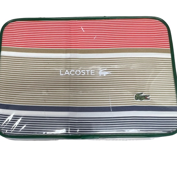 NEW $250 Lacoste Twin Duvet 68X88” Standard Sham Adour Folkstone Gray Bedding - Picture 2 of 11